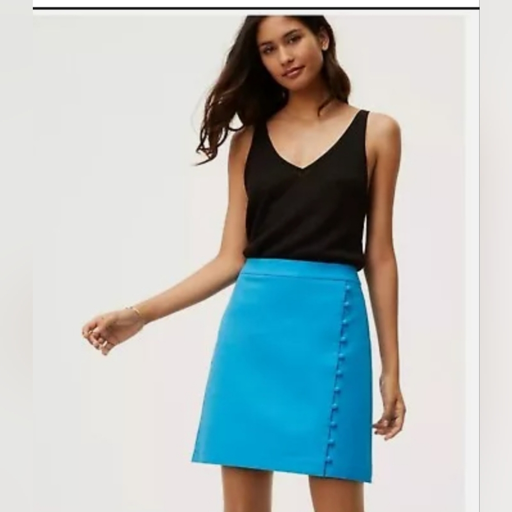 Loft / size 8 / blue skirt/